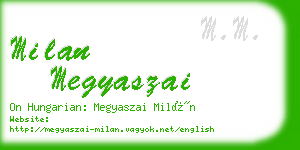 milan megyaszai business card